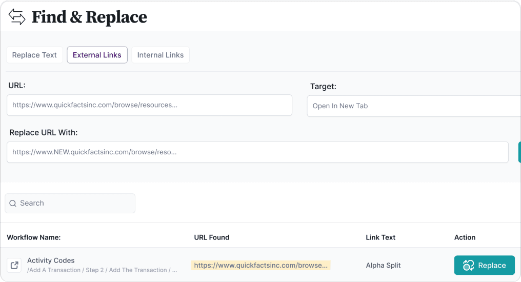 <p>Global find & replace</p>